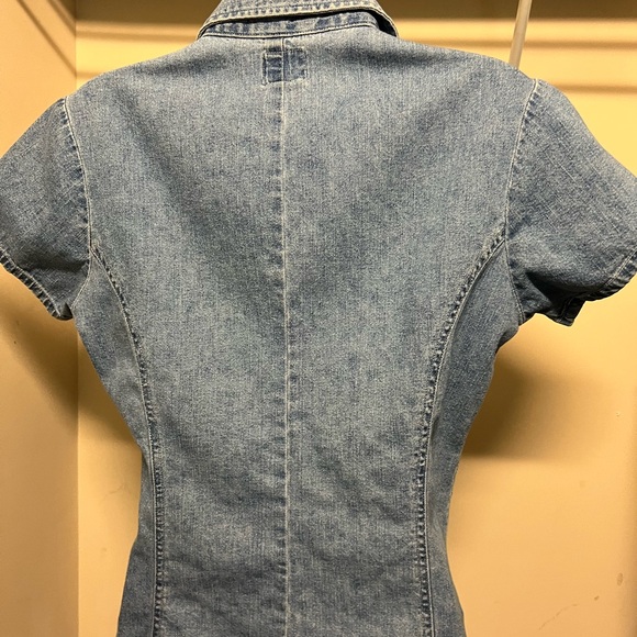 American Eagle Denim Blouse - size medium - Picture 3 of 8